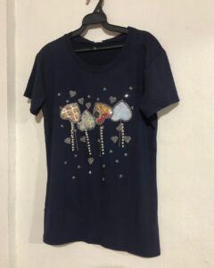 playera negra mujer